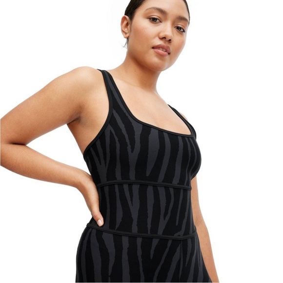Racerback Tonal Zebra Full Length Bodysuit - DVF for Target - Picture 2 of 3